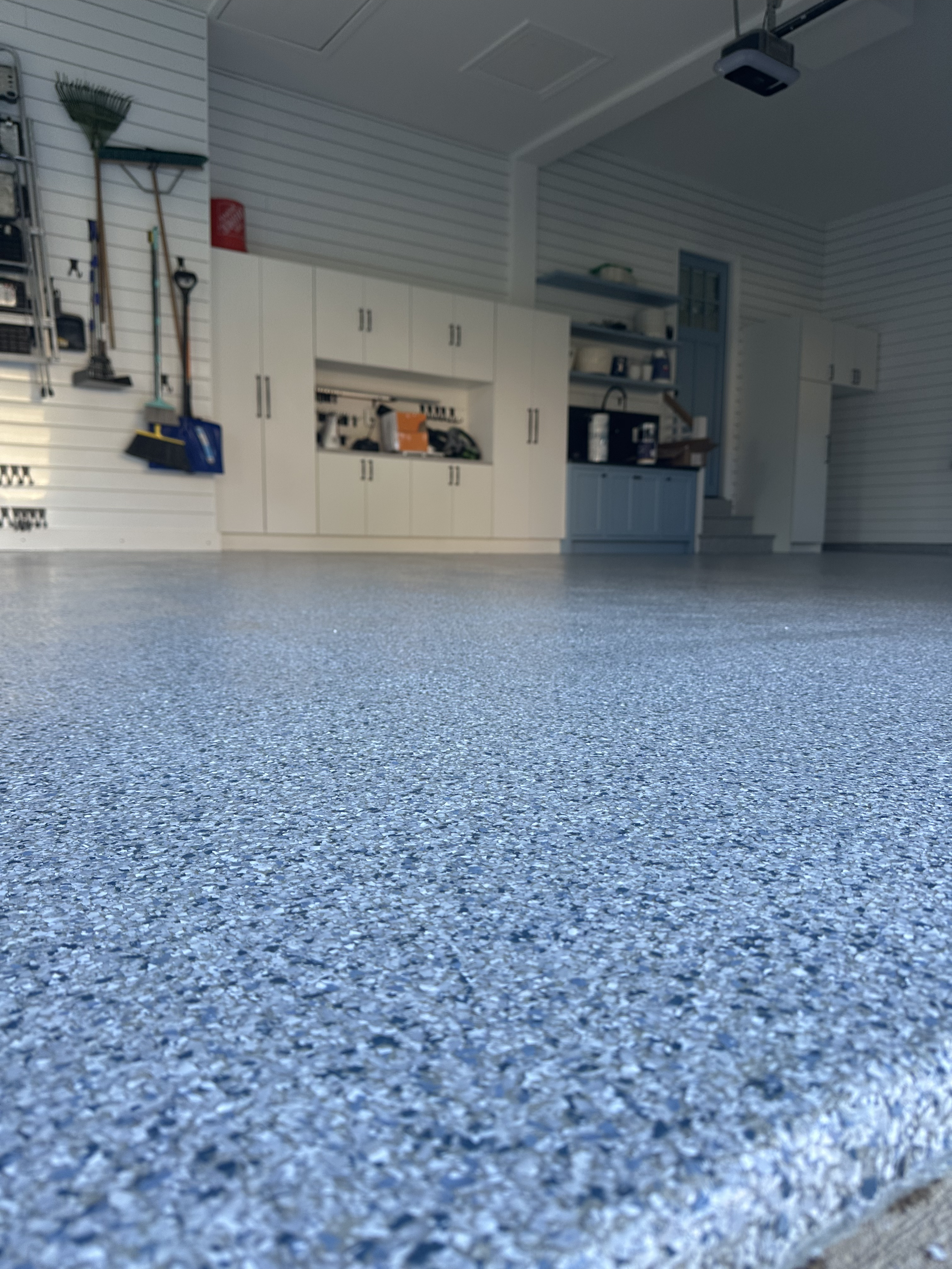 Polyaspartic garage floor coating installed in Vienna VA by Mod Garage of Nova
